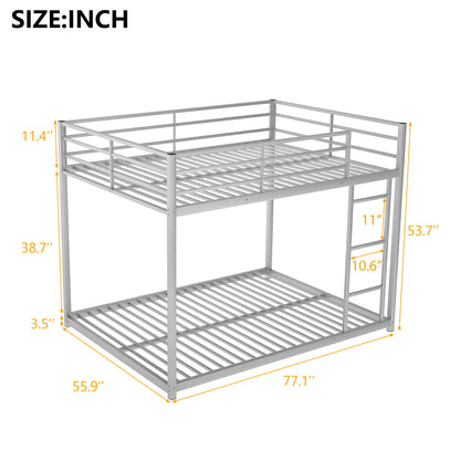 Metal Bunk Bed, Low Bunk Bed With Ladder