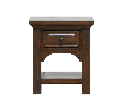 Verna - 1 Drawer Nightstand - Brown