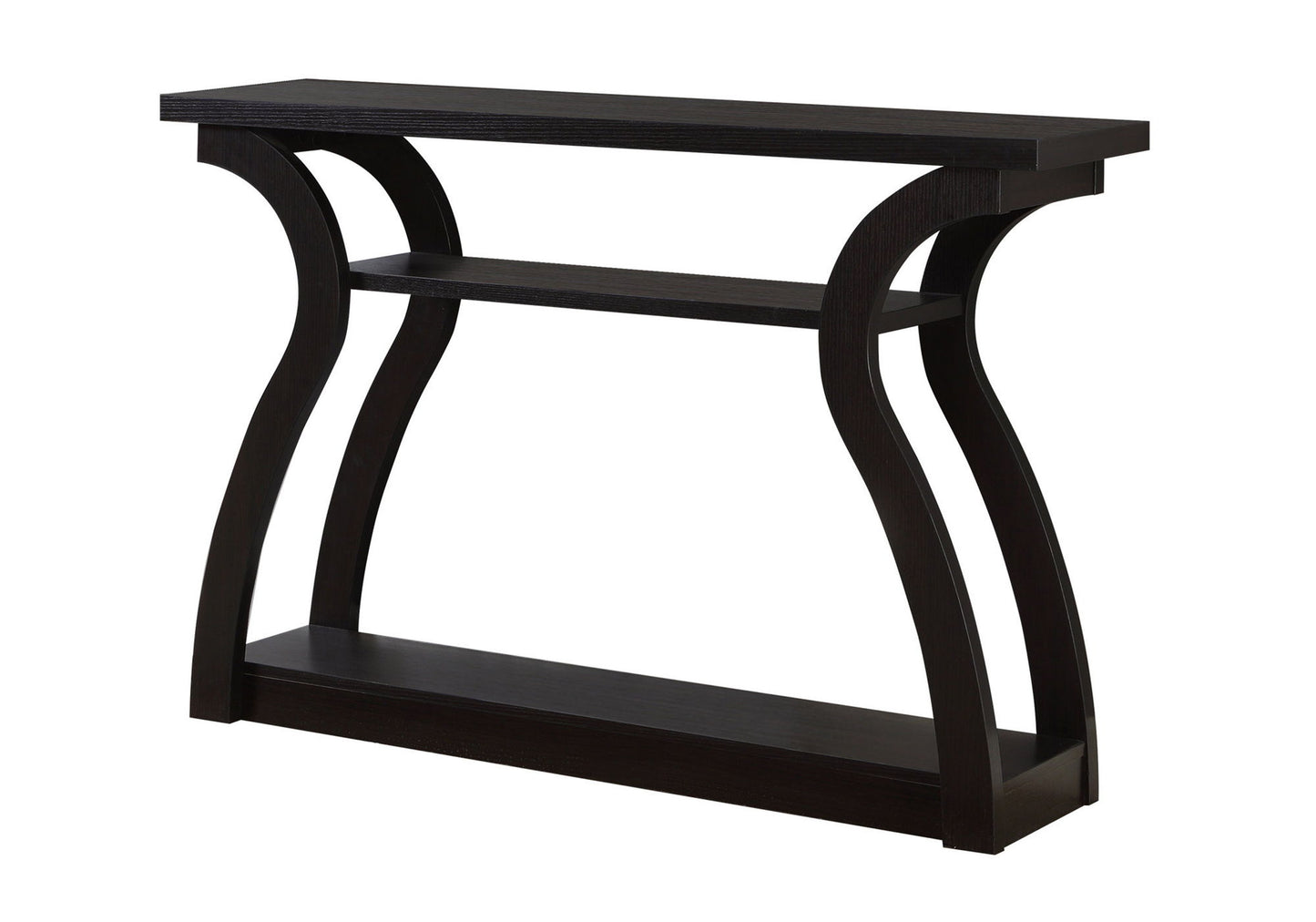 Accent Console Table For Entryway, Unique Curved Design