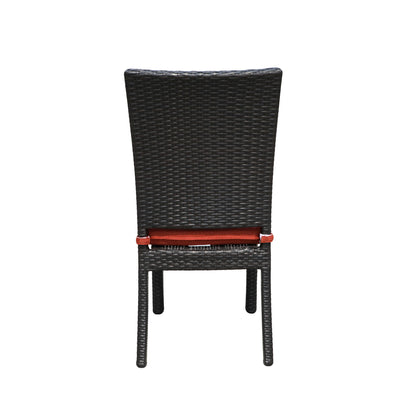 Balcones - Outdoor Wicker Dining Chairs With Cushions (Set of 8)