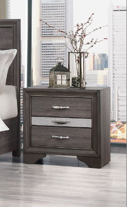 Ryder - Sparkle Nightstand - Gray