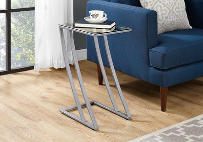 Accent Table, C - Shaped, Sturdy Construction, Contemporary & Modern