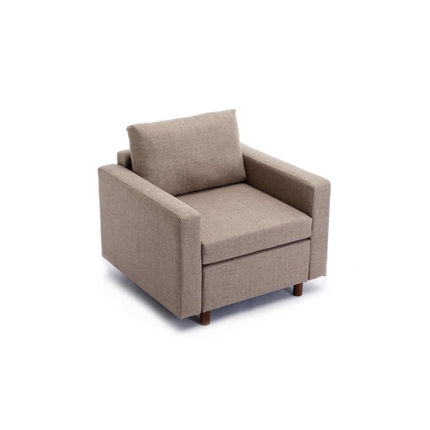 Single Seat Module Sofa Sectional Couch, Cushion Covers Non-Removable And Non-Washable