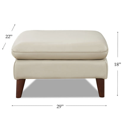 Solana - Leather Ottoman