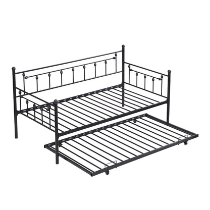 Twin Daybed With Trundle - Black