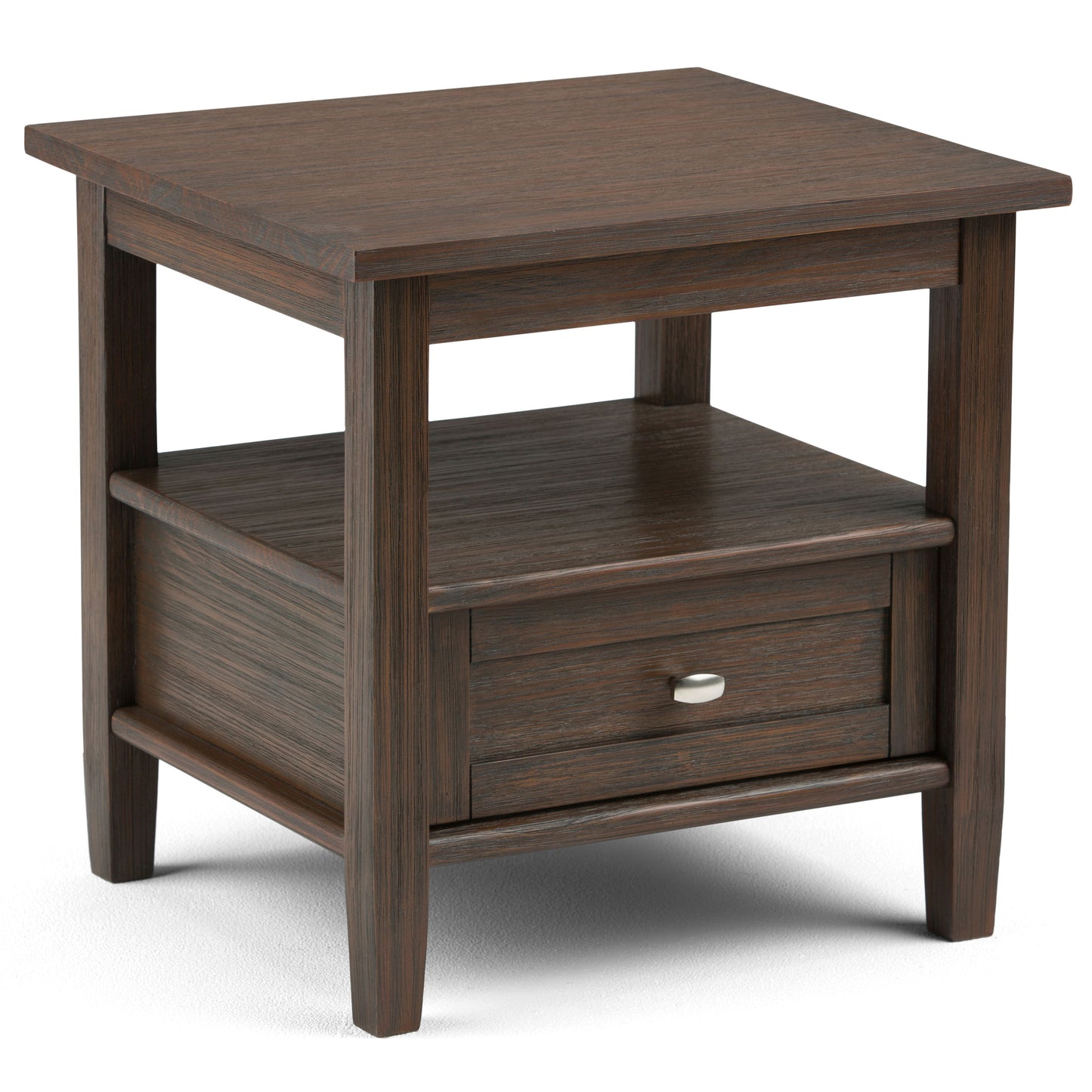 Warm Shaker - End Table - Farmhouse Brown