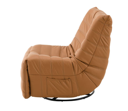 Talmon - Chenille Glider Recliner With Swivel