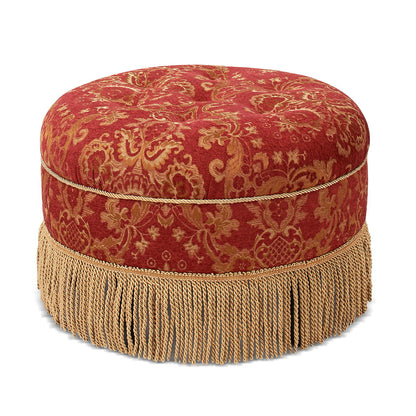 Yolanda - Round Upholstered Accent Ottoman