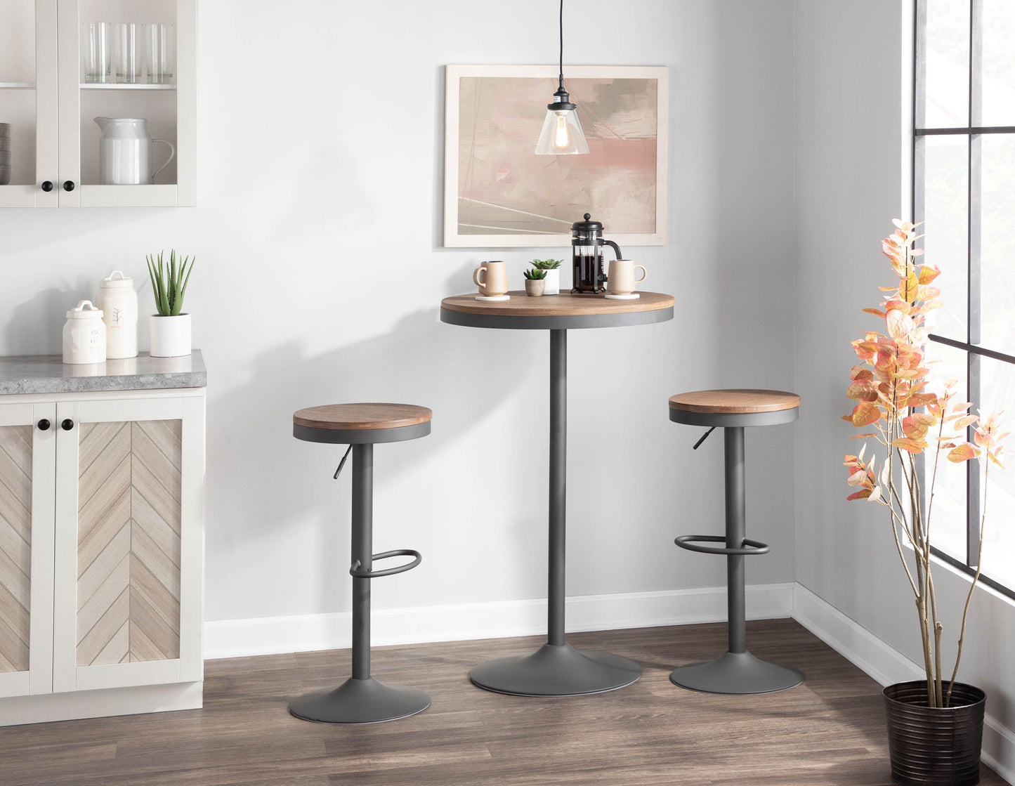 Dakota - Industrial Adjustable Bar Dinette Table