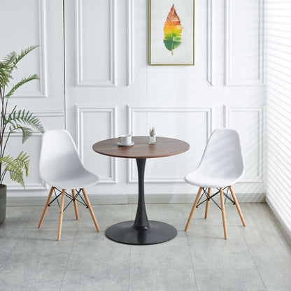 Tulip Table Mid-Century Dining Table With Round MDF Table Top, Pedestal Dining Table, End Table Leisure Coffee Table