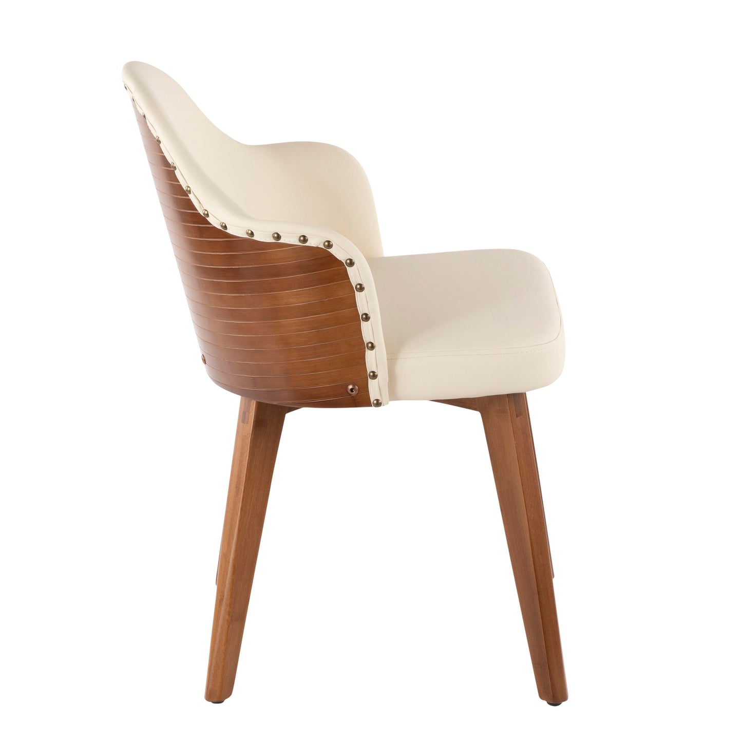 Ahoy - Mid-Century Chair - Walnut / Cream