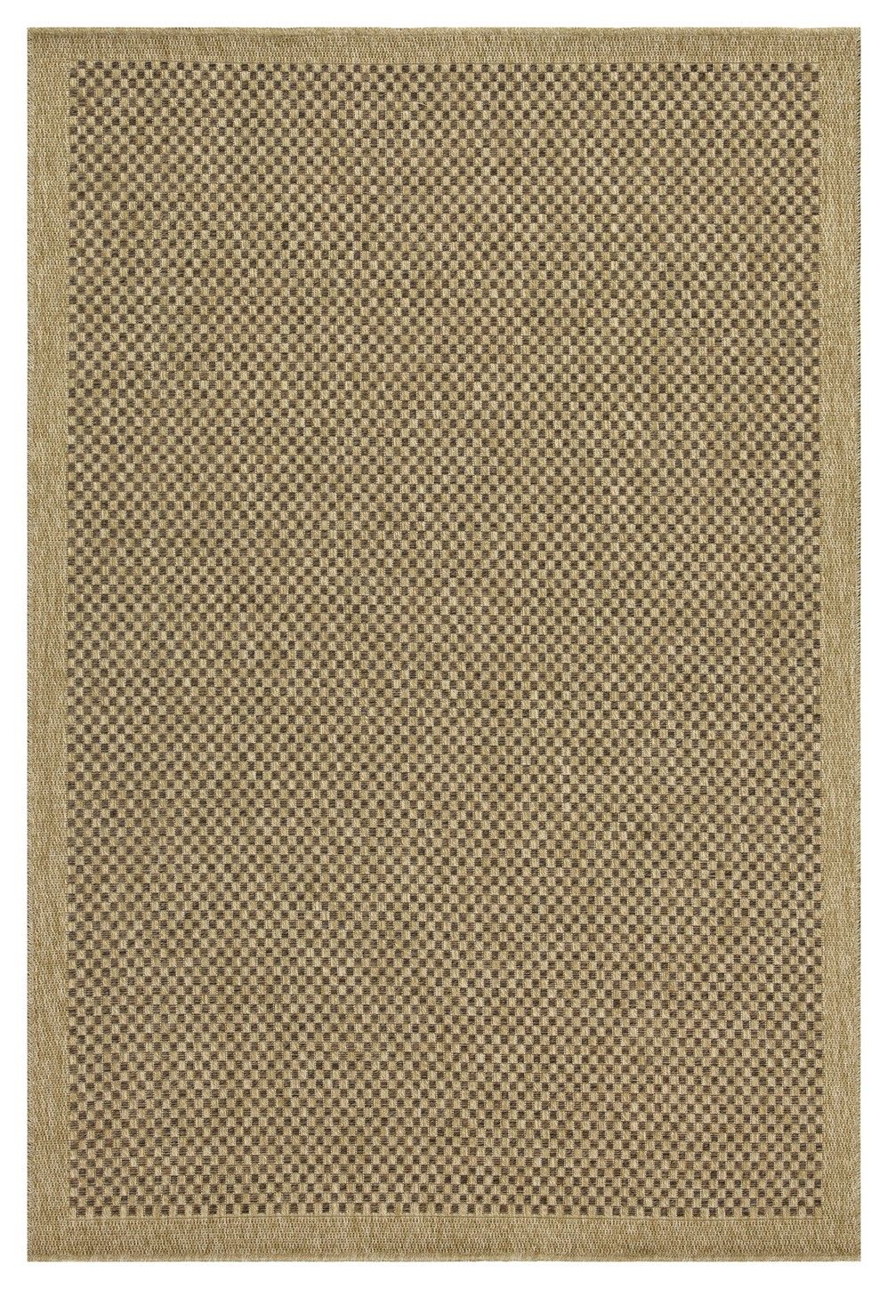 Earth - 5'3" X 7'3" Polypropylene, Indoor, Outdoor Area Rug - Jute, Mocha