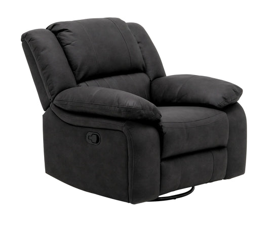 Marshall - Swivel Gliding Recliner - Black