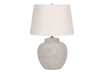 Lighting, Table Lamp, Concrete, Modern - Cream