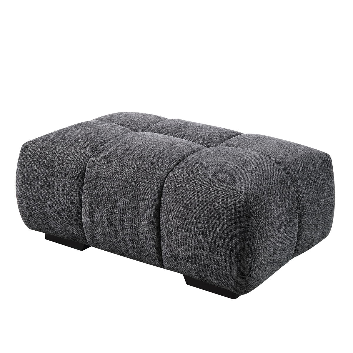 Chosen - Chenille Ottoman - Gray