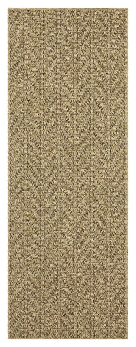 Earth - 2'7" X 7'3" Indoor, Outdoor Area Rug - Natural, Mocha