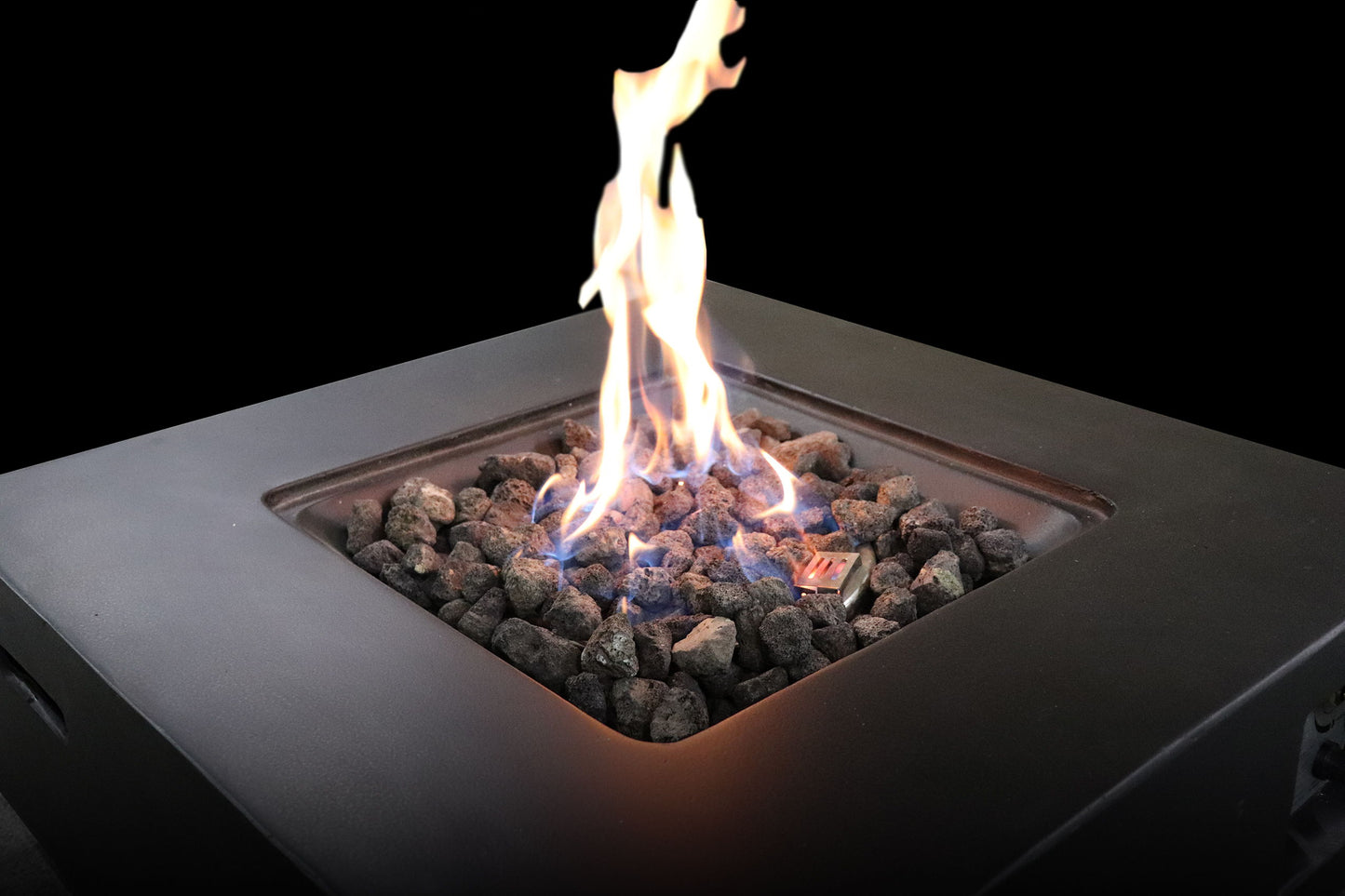 Reinforced - Propane & Gas Fire Pit Table - Charcoal