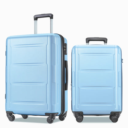 Expanable Spinner Wheel 2 Piece Luggage Set ABS Lightweight Suitcase With Tsa Lock 20" / 24"