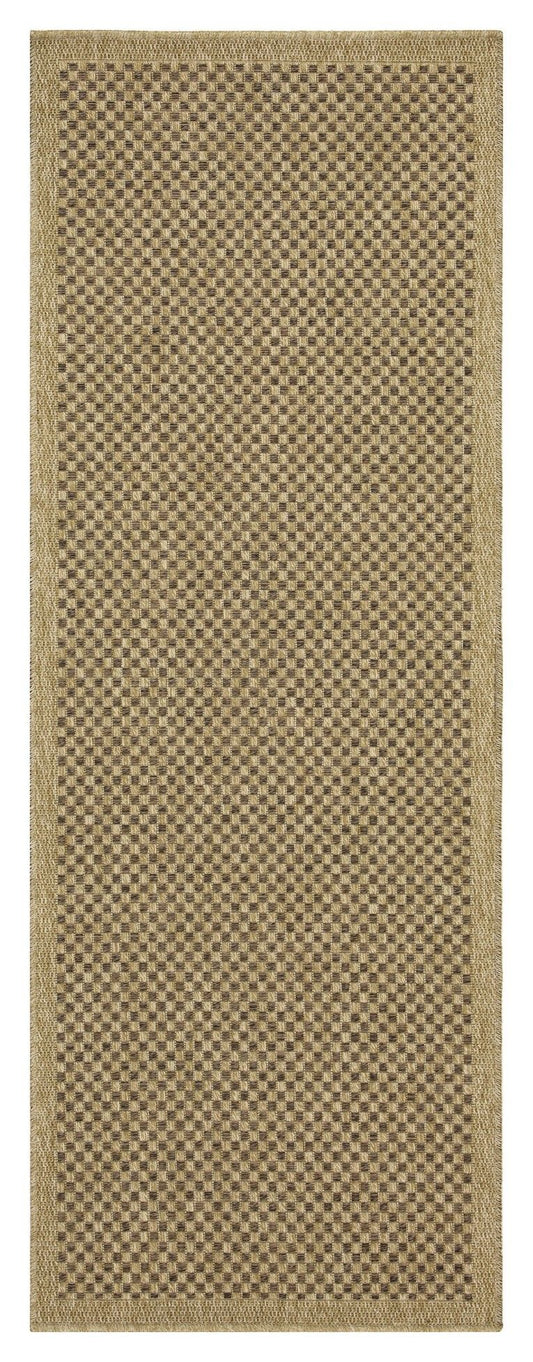 Earth - 2'7" X 7'3" Polypropylene Indoor, Outdoor Area Rug - Jute, Mocha