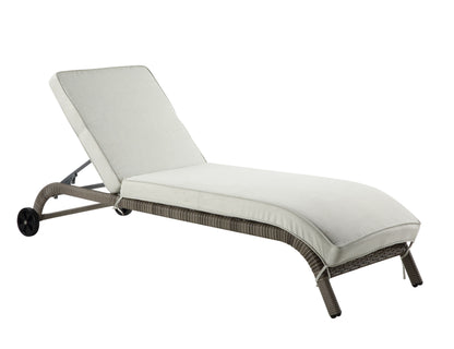 Salena - Patio Sun Lounge - Beige / Gray