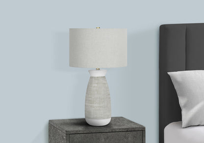 Lighting, Table Lamp, Ceramic, Contemporary - Gray