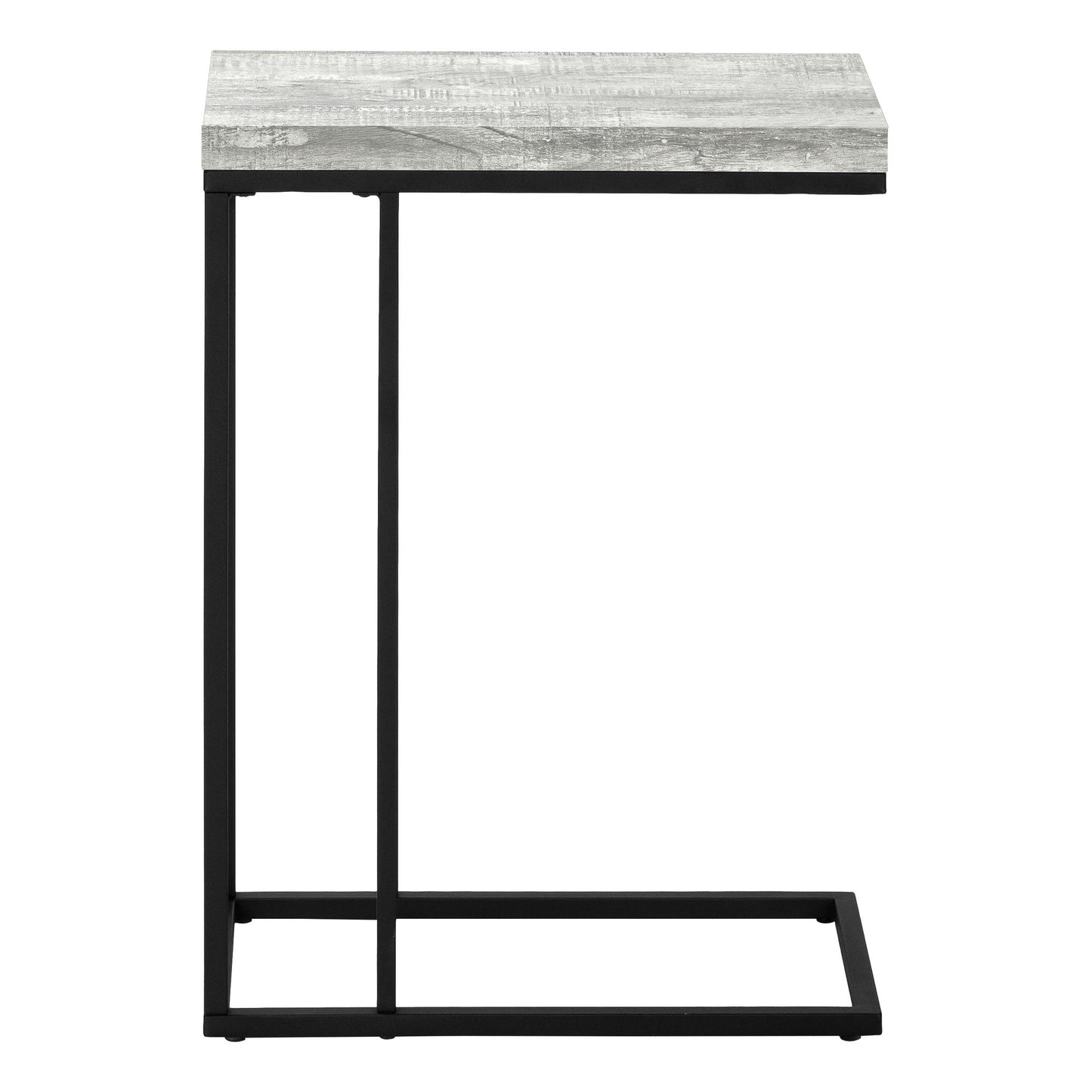 Accent Table, C - Shaped, Tempered Glass, Stylish Design Contemporary & Modern