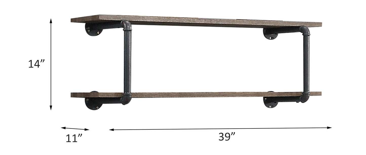 Brantley - Antique Wall Rack - Oak