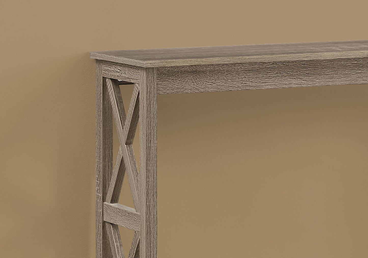 Accent Console Table For Entryway, Stylish Modern - Taupe