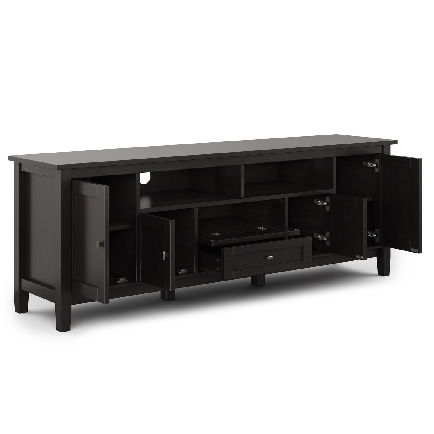 Warm Shaker - TV Media Stand - Hickory Brown