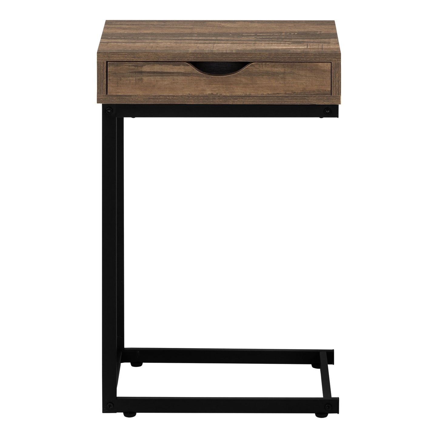 Accent Table, C - Shaped Contemporary Elegant Desig