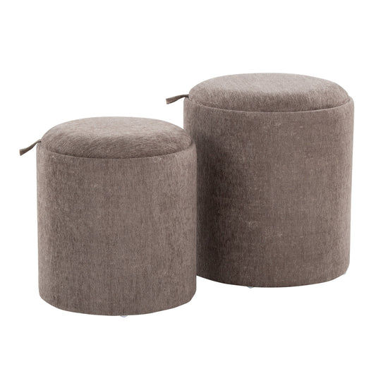 Tray - Contemporary Nesting Ottoman Set