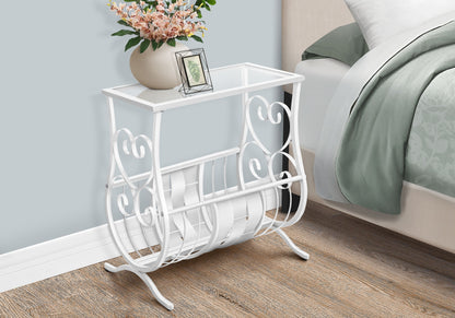 Accent Side Table, Traditional - White