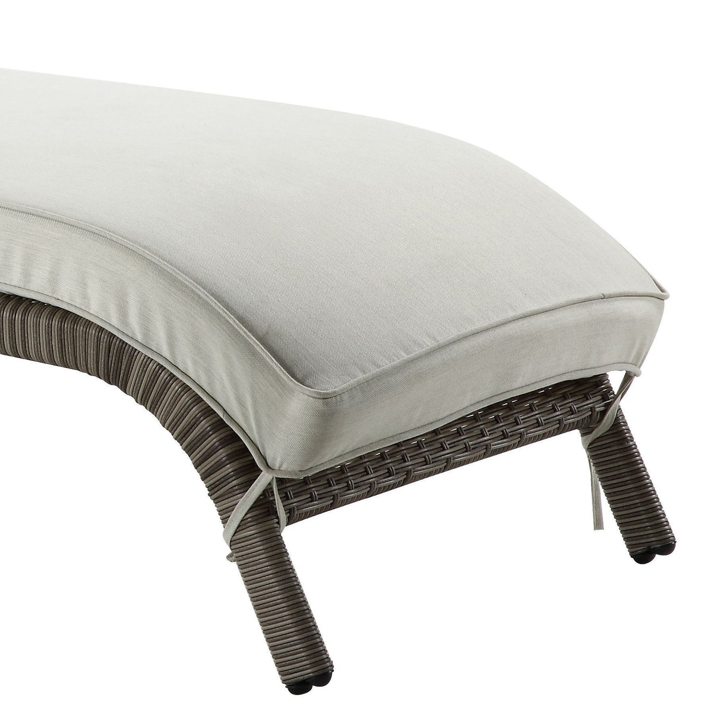 Salena - Patio Sun Lounge - Beige / Gray