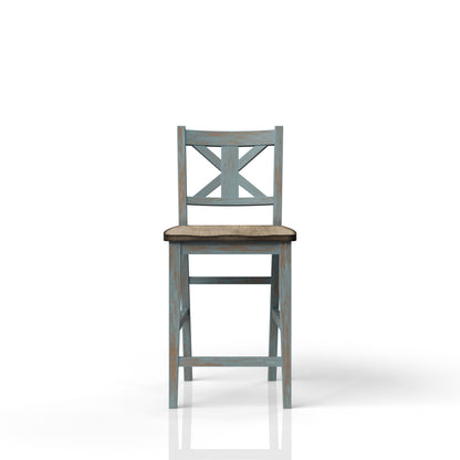 Counter Stool - Aqua Blue