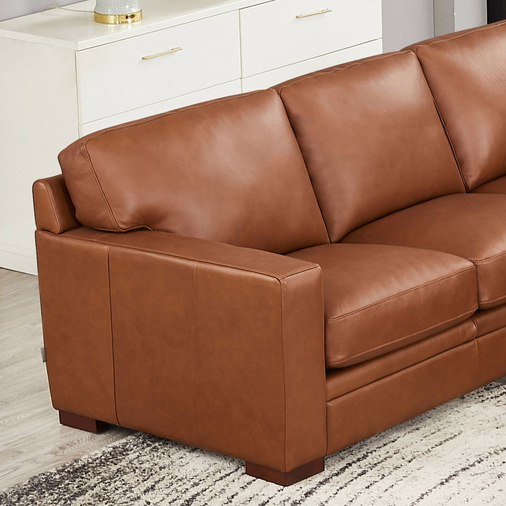 Dillon - Leather L-Shaped Sectional