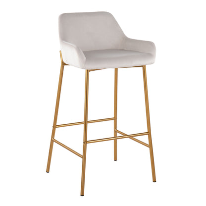 Daniella - Contemporary / Glam Fixed Height Bar Stool (Set of 2)