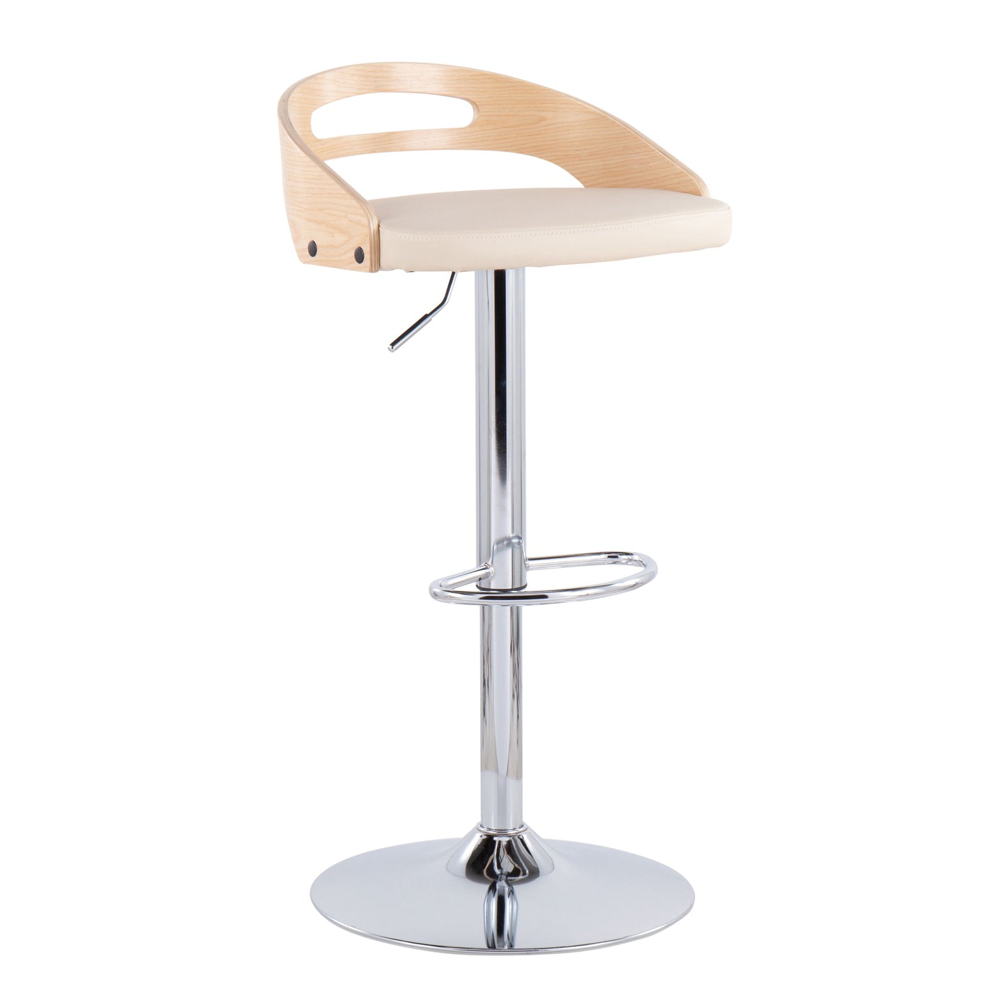 Cassis - Mid Century Modern Adjustable Barstool With Swivel