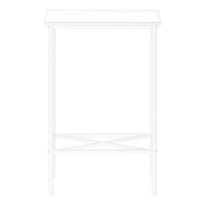 Accent Side Table, Narrow, Small, 2 Tier, Contemporary & Modern