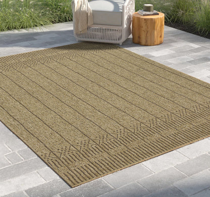 Earth - 5'3" X 7'3" Indoor, Outdoor Area Rug - Mocha, Natural