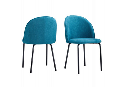 Modern Chair With Iron Tube Legs, Soft Cushions And Comfortable Backrest, Suitable For Dining Room, Living Room, Cafe