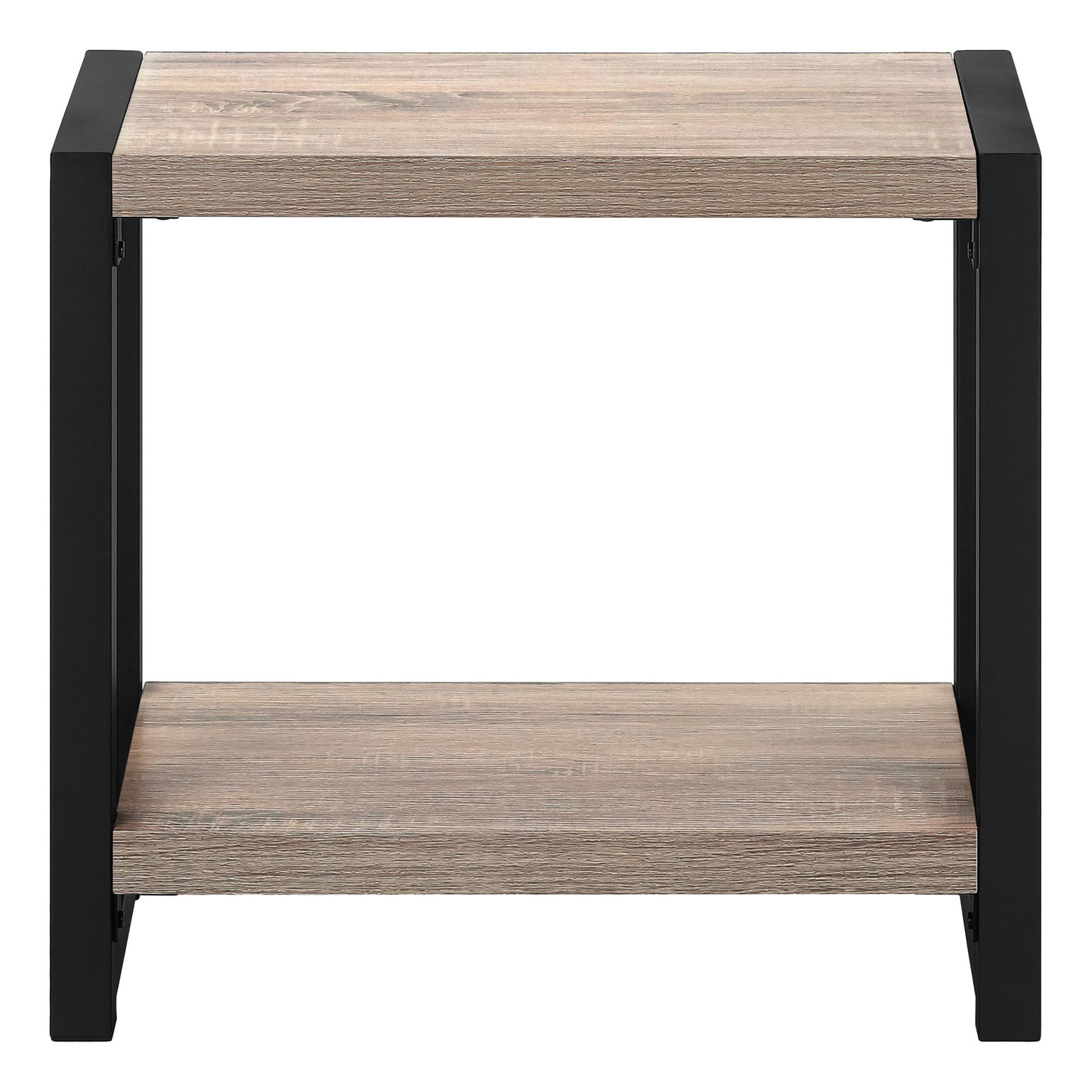 Accent Side Table, Narrow, Small, 2 Tier, Contemporary And Modern