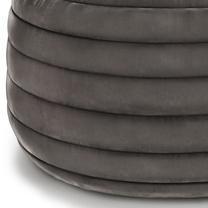 Vivienne - Upholstered Round Pouf