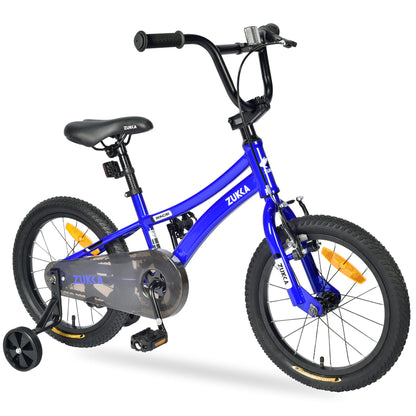 Zukka - Kids Bike, 16" Kids' Bicycle With Training Wheels For Boys Age 4-7 Years