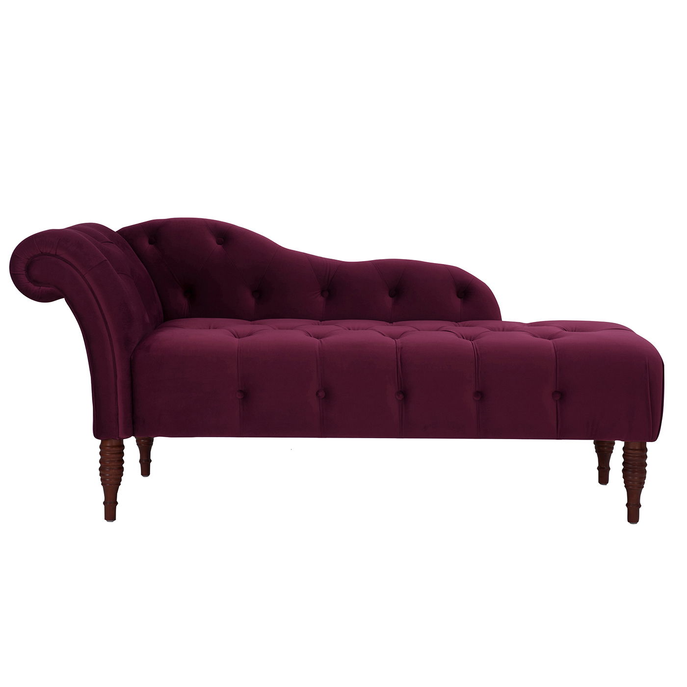 Samuel - Tufted Roll Arm Chaise Lounge