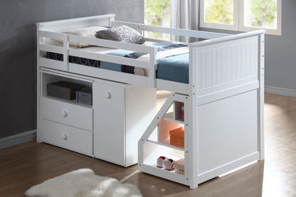 Wyatt - Twin Loft Bed Set - White