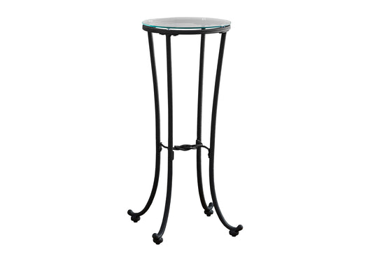 Accent Side Table, Plant Stand, Round, Contemporary & Modern - Black