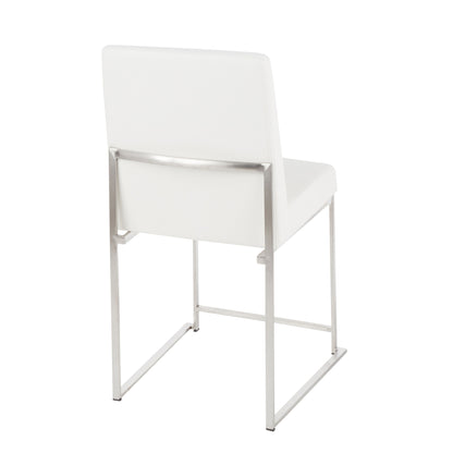 Fuji - Contemporary Modern Elegance High Back Dining Chair (Set of 2)