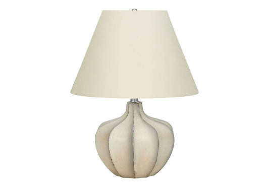 Resin Transitional Lighting, Table Lamp - Cream