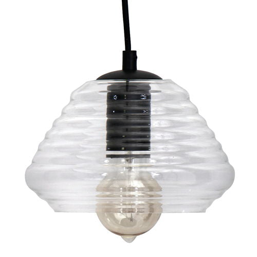 Torus - Triangle Industrial Pendant - Clear