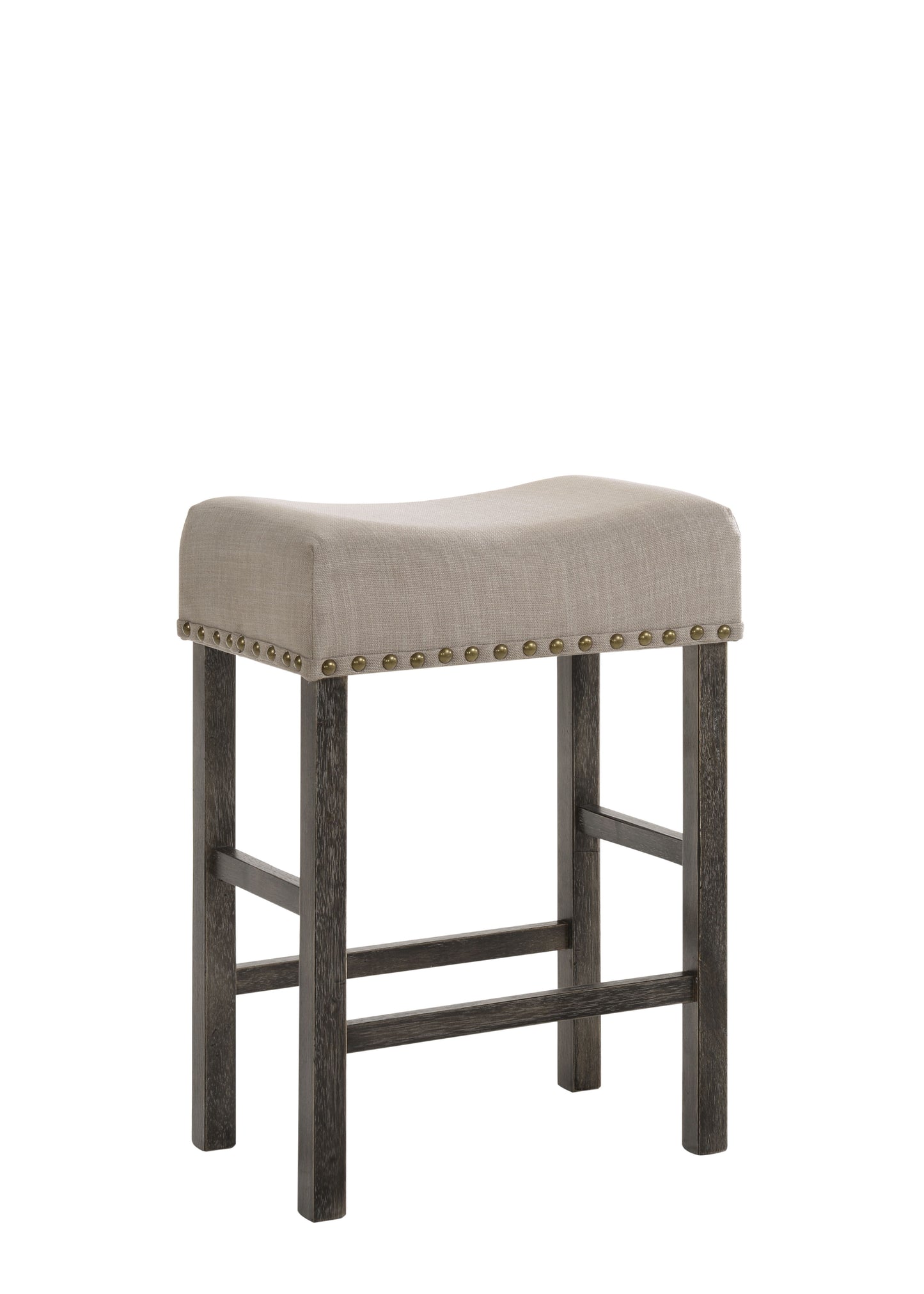 Martha II - Weathered Counter Height Stool (Set of 2) - Gray / Tan